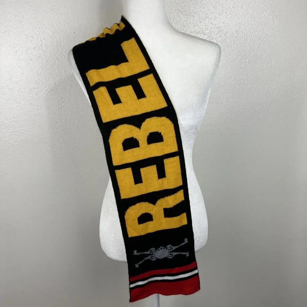 Star Wars Rebel Pilot X-Wing Fighter Knit Winter Scarf Neck Warmer Lucas Film